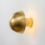 Opviq Lámpara de Pared de Metal Dorado